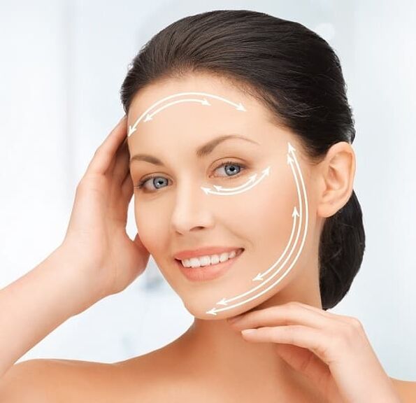 корекция на контура на лицето и стягане на кожата за подмладяване